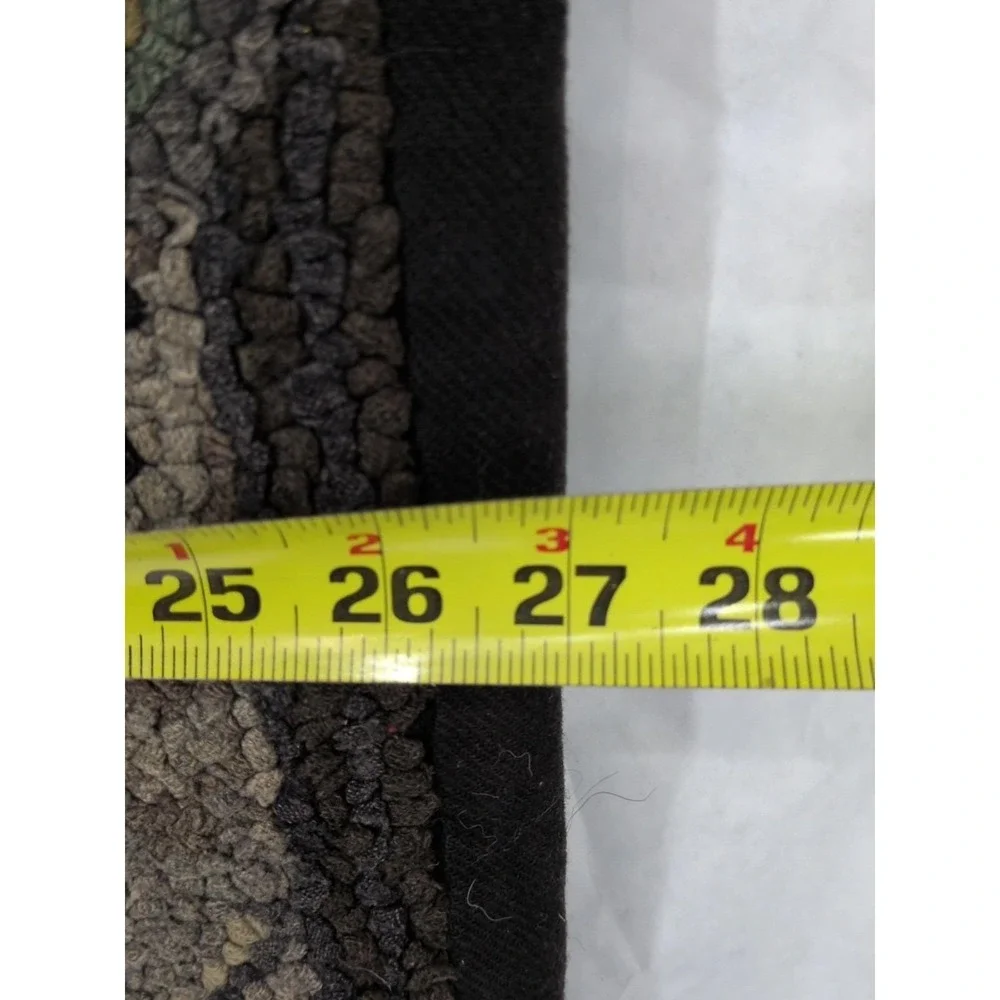 VTG Antique Hooked Rug 42
